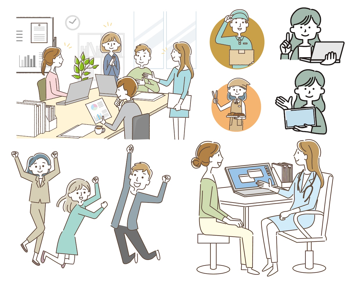 使いやすいシンプルイラストを丁寧に制作します 商用OK・ラフ修正無料　シンプルで使いやすい実用イラスト イメージ4
