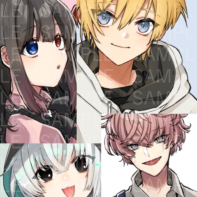 ＳＮＳで使用出来るアイコンイラストを承ります ＳＮＳやその他アイコンサイズのイラストを作成します イメージ1