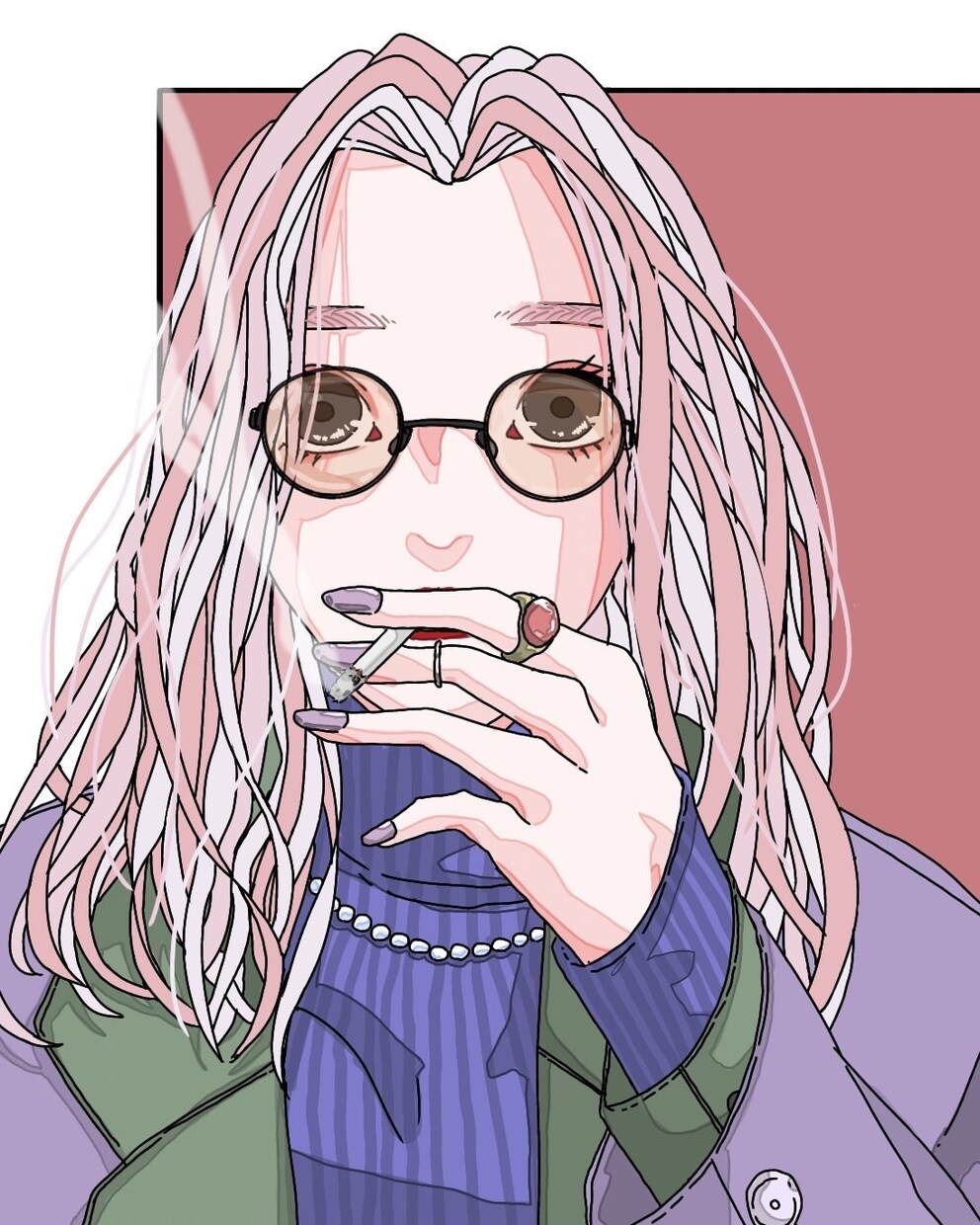 SNS用のアイコンなどにも使えるイラストを描きます おしゃれで可愛い自分だけのアイコン、イラストを探してる方へ！ イメージ4