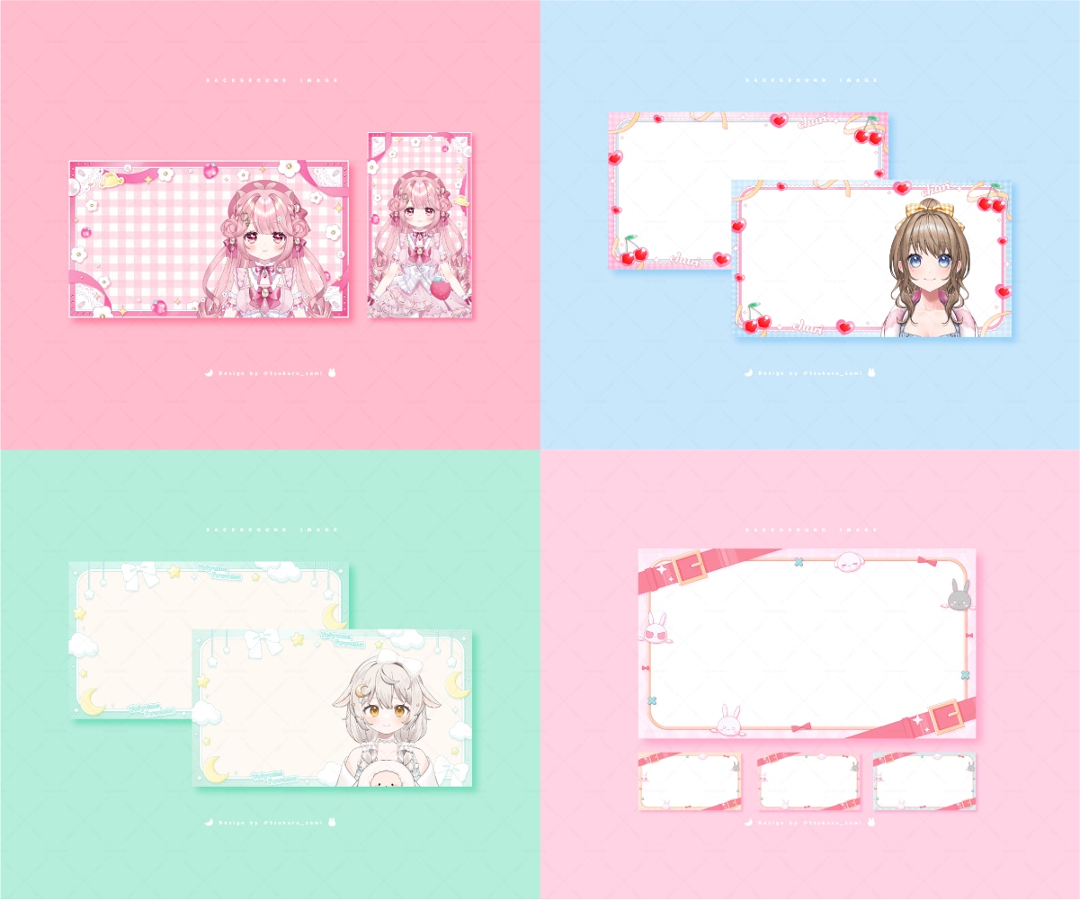 あなただけのオリジナル汎用背景素材制作します サムネイルやSNSでの広報画像、配信スケジュール表の背景に！ イメージ10