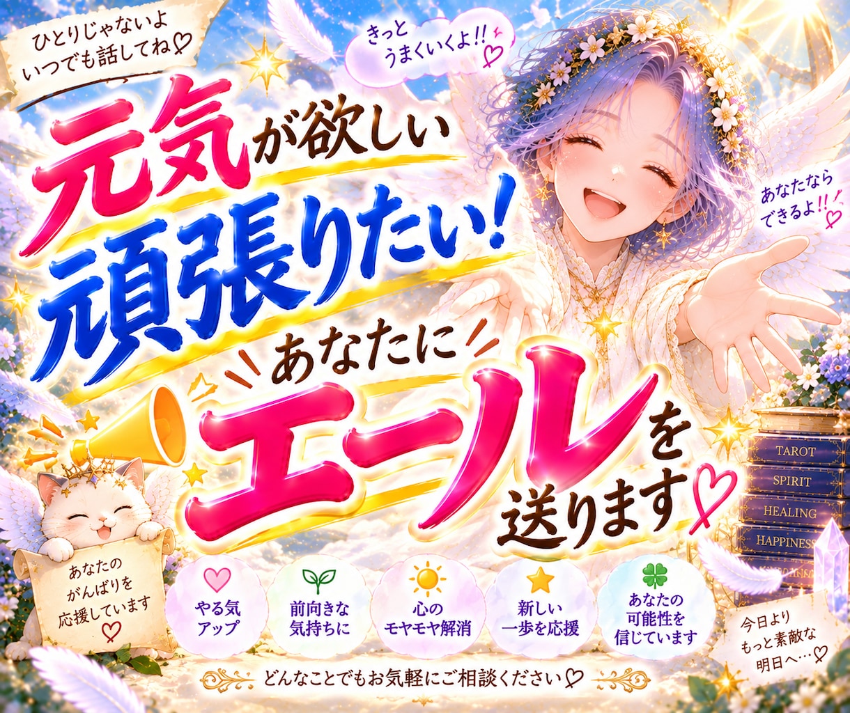 元気が欲しい、頑張りたい！あなたにエールを送ります 鑑定からあなたの頑張り方やあなたが望むエールを全力でお伝え！ イメージ1