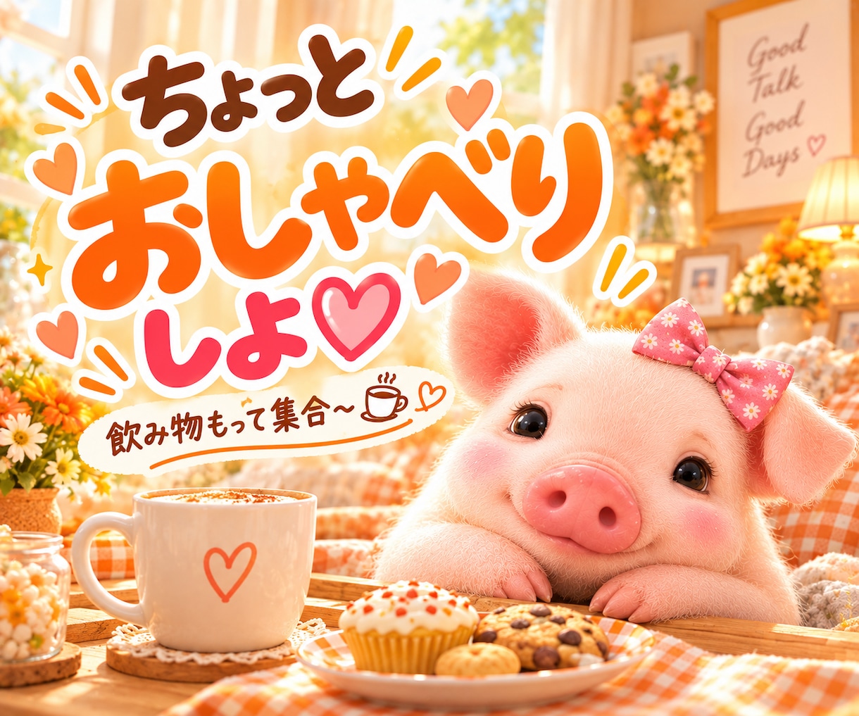 愚痴も雑談も♡友達感覚でなんでも気軽に話します 飲み物片手にちょっと休憩☕5分だけ・暇つぶしも大歓迎♡ イメージ1