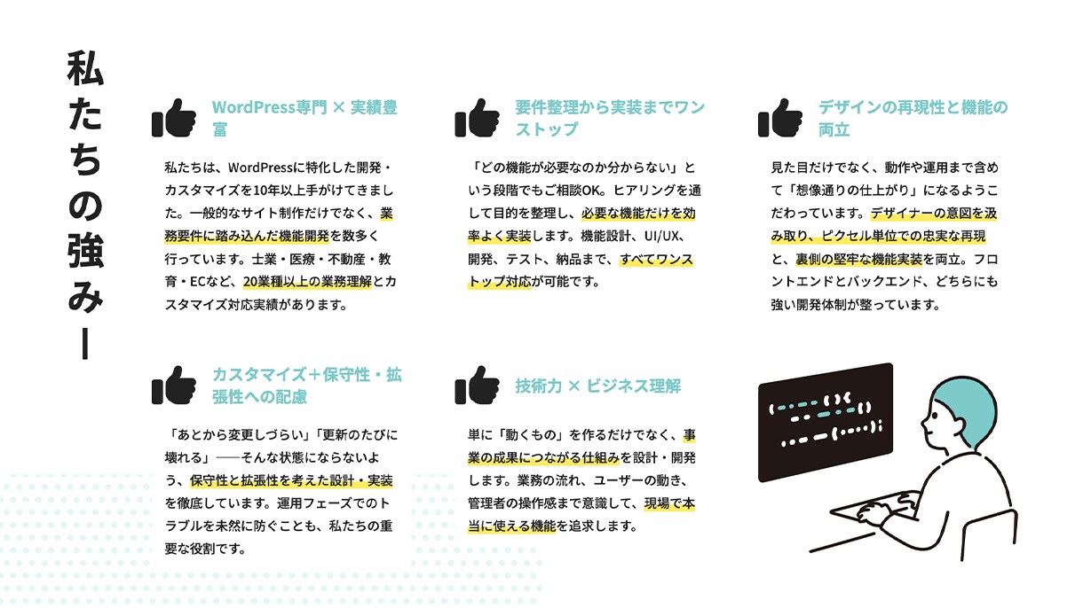 WordPressの機能追加やカスタマイズします 会員制/決済/多言語/マルチサイト/カスタム投稿等に対応 イメージ3