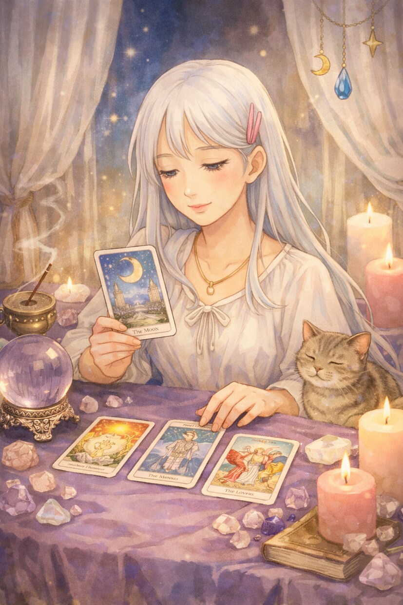 恋愛タロット♡あの人の本音・未来予測など占います 曖昧な恋をすっきりと言葉にして心を整えるリーディング イメージ1