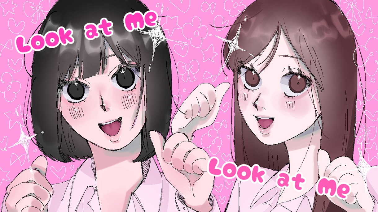 目をひいちゃう可愛い女の子のイラスト描きます SNSアイコンに使えるイラスト描きます イメージ1