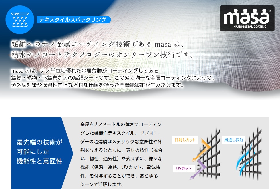 天窓の暑さ対策用に遮熱バーバーカーテン作ります ステンレスグレーがまるで木陰にいるような涼感を体験できます イメージ6