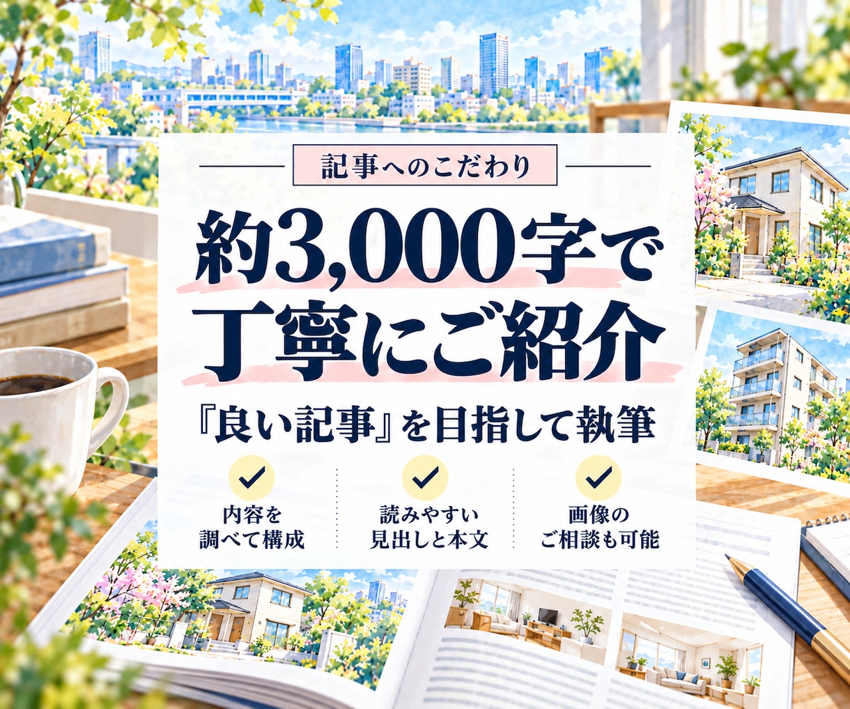 不動産関連｜良い記事作成＋自然な被リンク貼ります 3000字の紹介記事を制作・掲載！外部SEO対策にも！ イメージ4