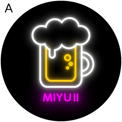 SNSやPFに！ネオンのアイコンをお作りします ★ポップなビール、くぅ〜っと一杯いかがですか？ イメージ2