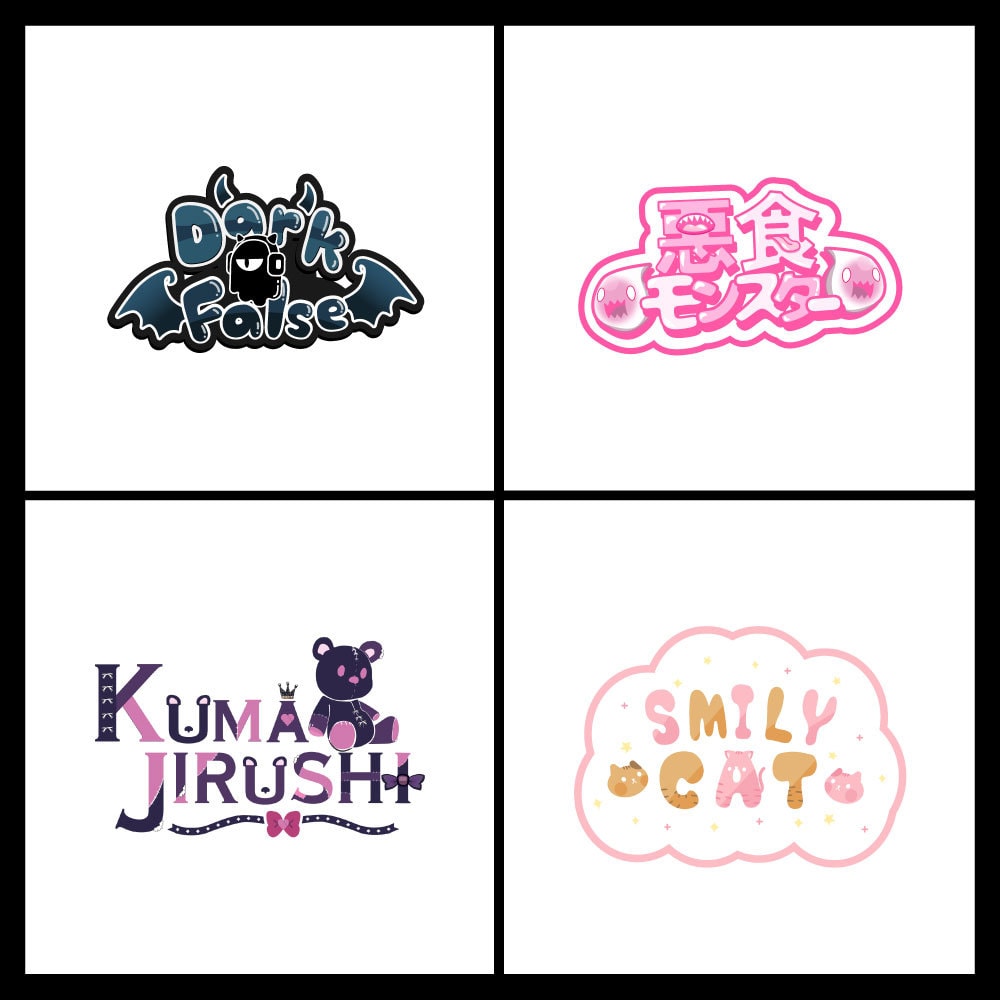 商用利用可! 目を引くVTuberロゴお作りします ブログタイトル,snsヘッダー等もお作りいたします！ イメージ4