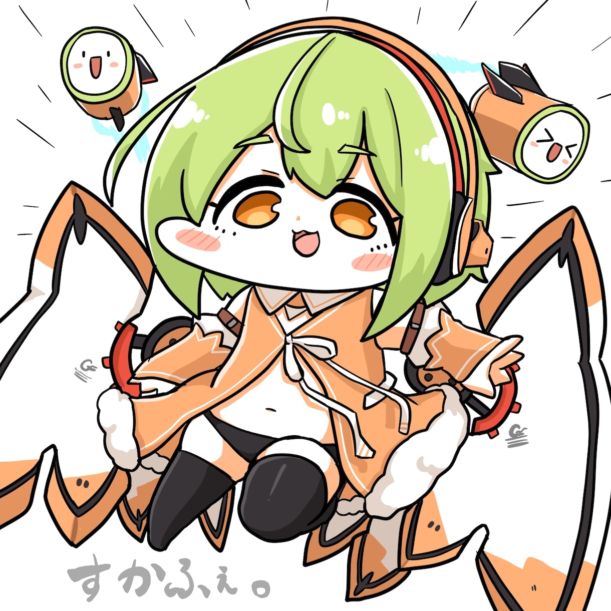 アイコンやヘッダー利用可 SDキャラ描きます 丸くてどこか不思議なデフォルメキャラを描きます。 イメージ2