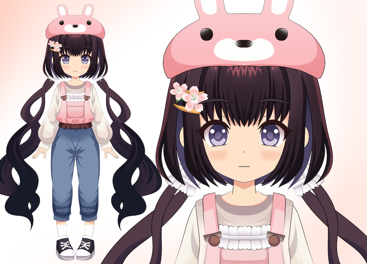 パーツ分けキャラ全身PSD＆パーツ分け背景描きます パーツ分けキャラ全身PSD＆パーツ分け背景おまけ イメージ4