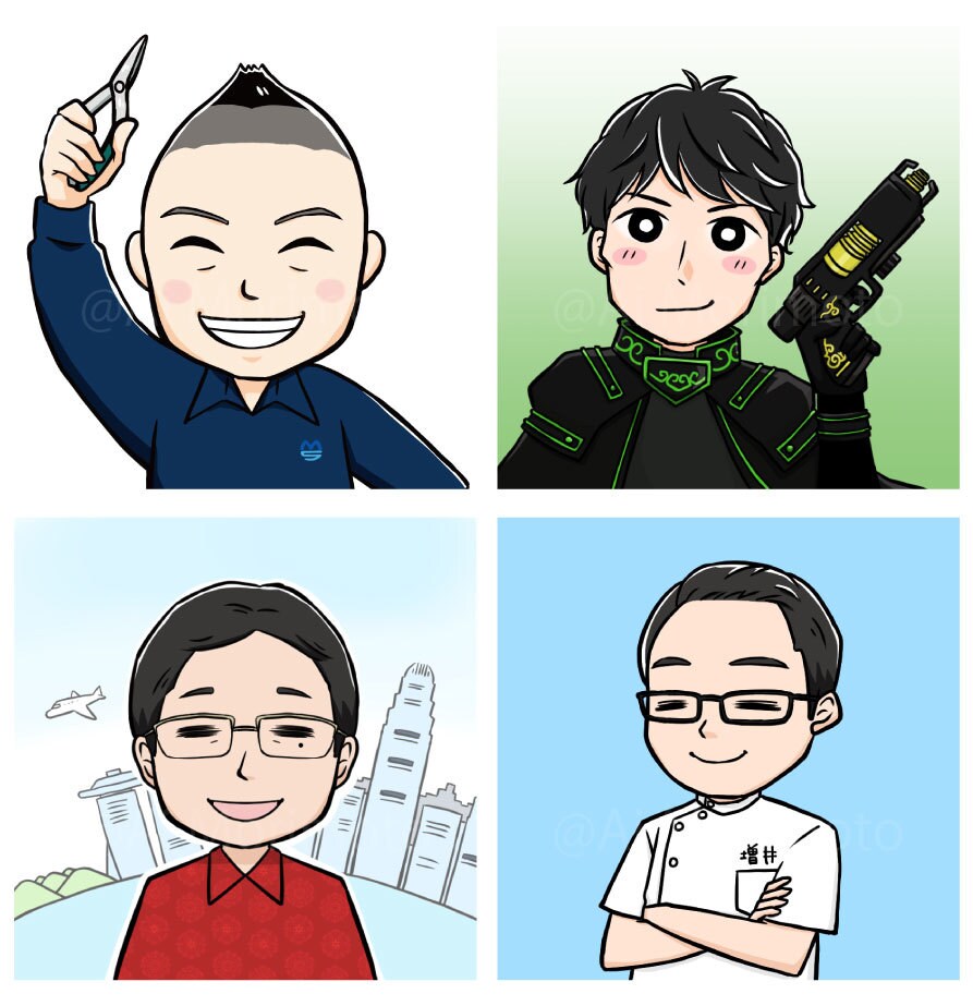 個人・商用可＊コミカルな似顔絵アイコン描きます ブログ、WEB、名刺などのワンポイントに！ イメージ3