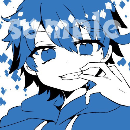 3色で！シンプルアイコン描きます ✨連絡は最初の1回のみ！やり取りが面倒な方へオススメ！✨ イメージ1