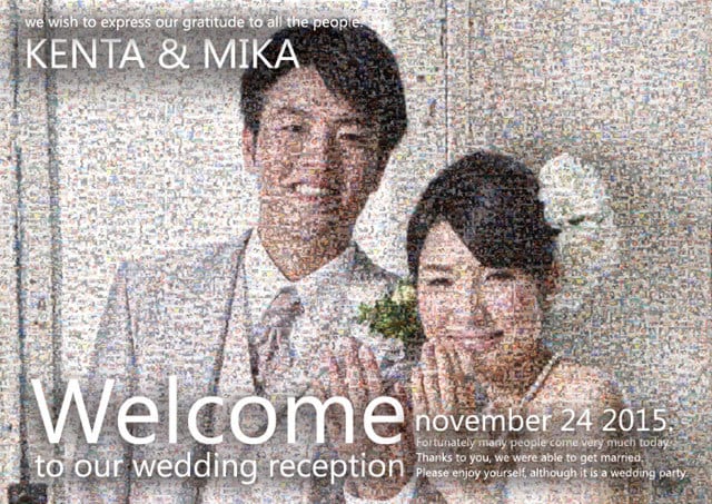 結婚式のモザイクアートウェルカムボードを作ります モザイクアートで最高のウェルカムボードを制作いたします。 イメージ9