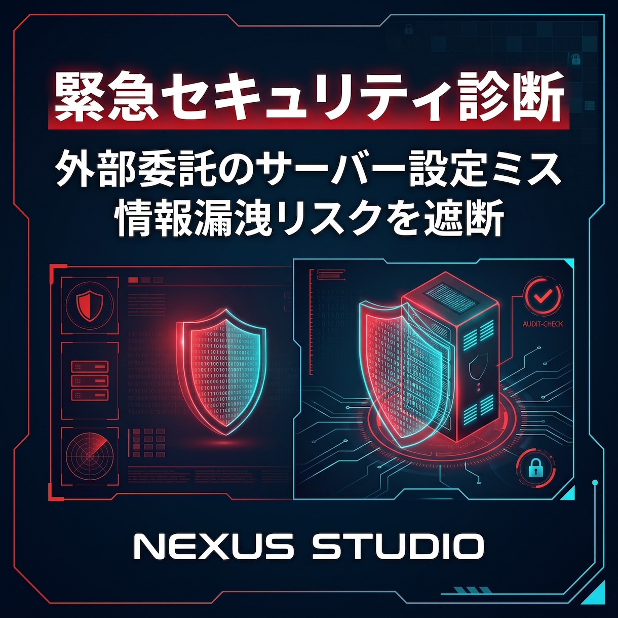 外部委託の漏洩リスク・サーバー設定を診断します 「保守任せ」が一番危険。丸投げインフラの脆弱性を緊急棚卸し イメージ1