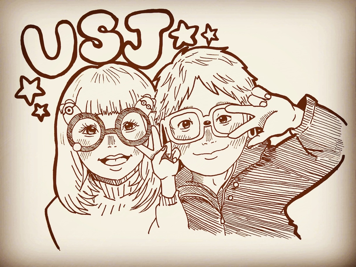 ほんわか優しい似顔絵をモノクロで描きます シンプルなSNSのアイコンや贈り物をプレゼントしたい方へ！ イメージ2