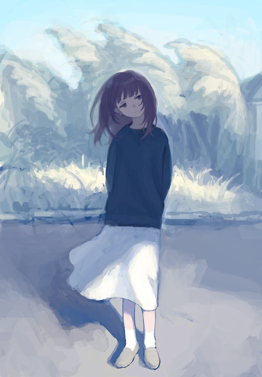 空気感の伝わる背景ありの一枚絵をお描きします 静かな雰囲気や光のきれいなイラストが得意です！ イメージ4