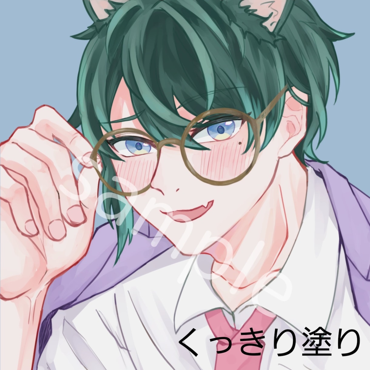 アイコンお描きします 若い男女を描くのが得意です。様々な雰囲気でお描きします イメージ2