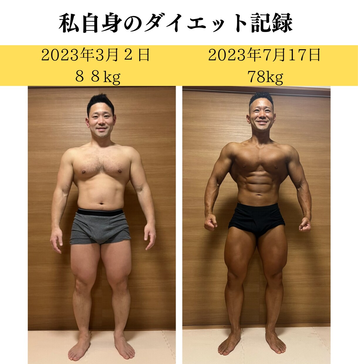 健康的に痩せるプランニングします フィジーク大会優勝経験あるトレーナーが食事と運動をサポート イメージ2