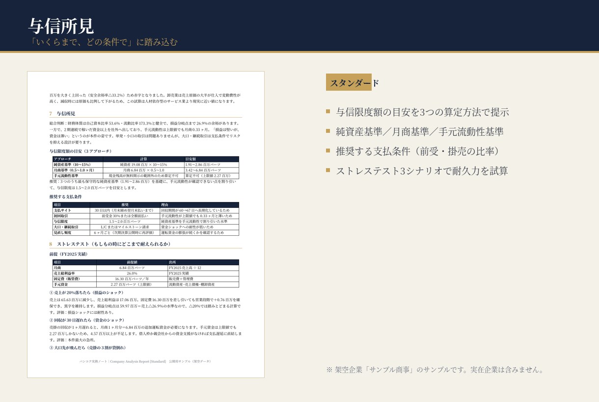 タイ企業の信用調査 財務を日本語で分析します 会計実務者がタイ語の原資料を分析。書面調査（実地確認なし） イメージ6