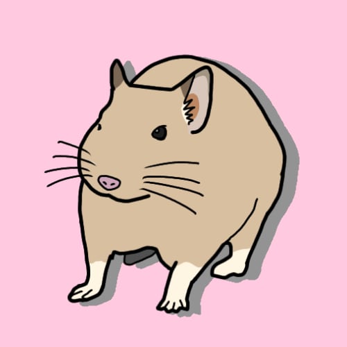 シンプルなデグーのイラストを描きます アイコン、グッズ作成に使用出来るデグーのイラスト イメージ4