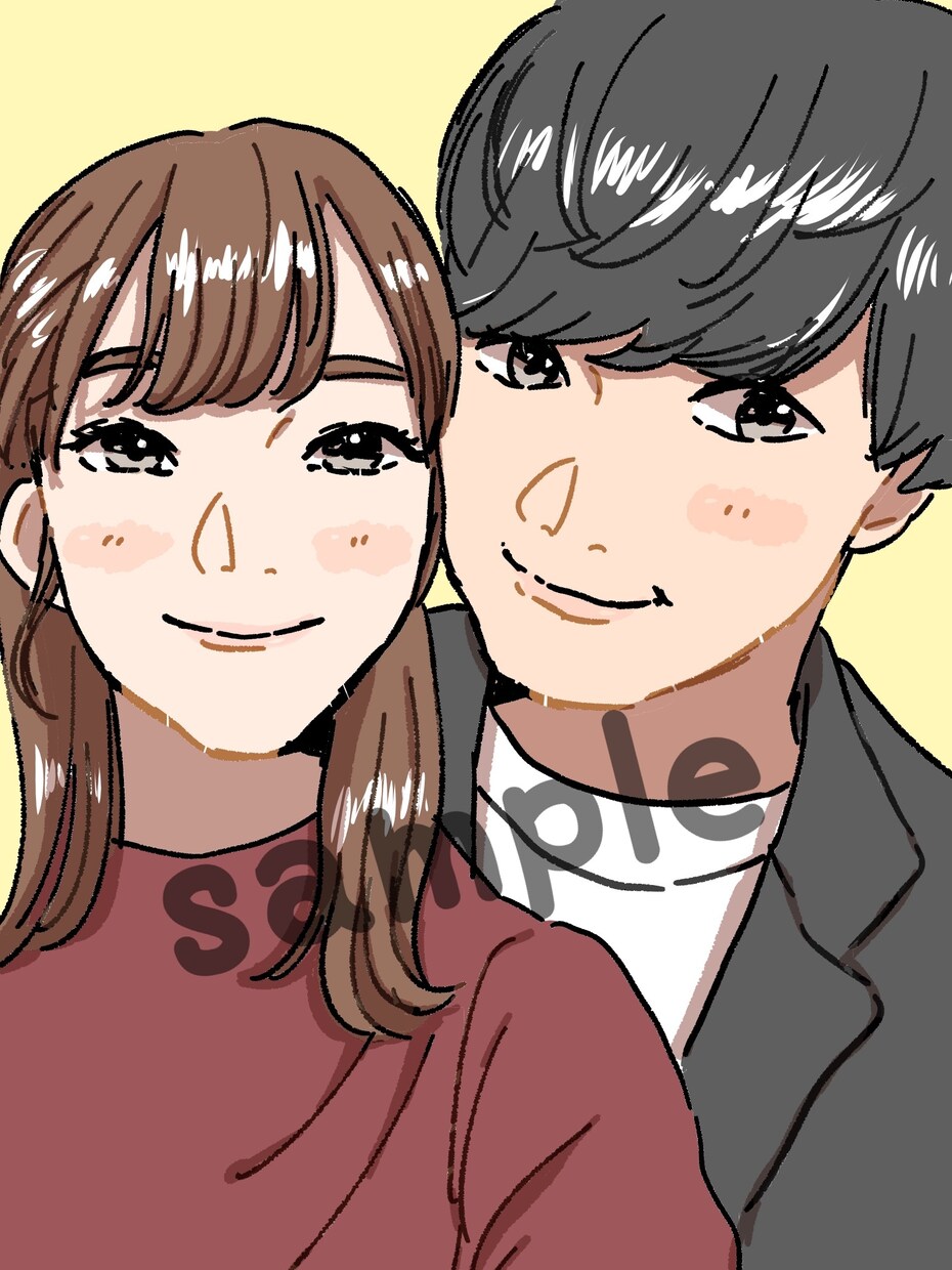 写真をもとにSNS用アイコン、イラスト作成します 最短即日◎ゆるふわイラストやリアル風イラストをお届け♩ イメージ6
