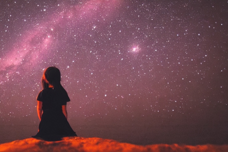 夜景を背景とした女性のイラストを販売します 夜景を見る女性をいろいろ作りました#1 イメージ6