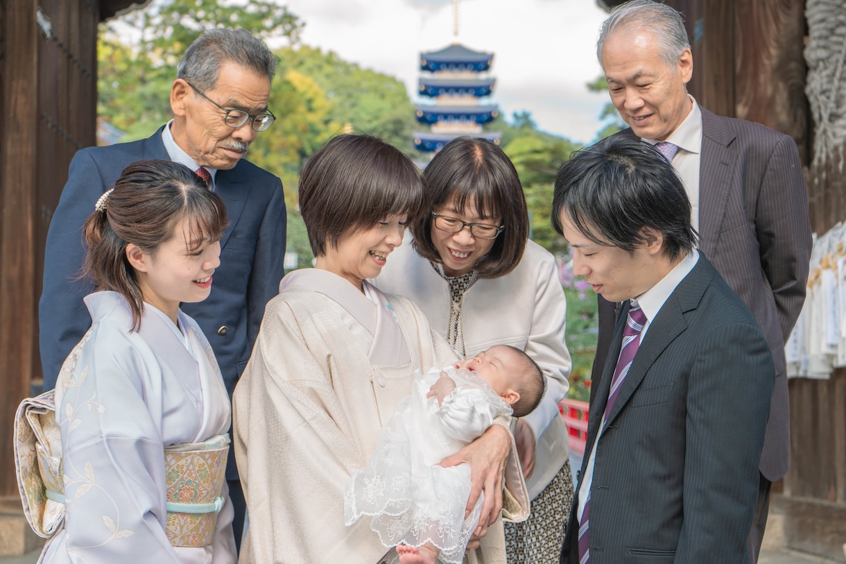 お宮参りや七五三大切な記念に写真＋動画撮影します お子さまのハレの日を記念に残しませんか？大切に撮影いたします イメージ9