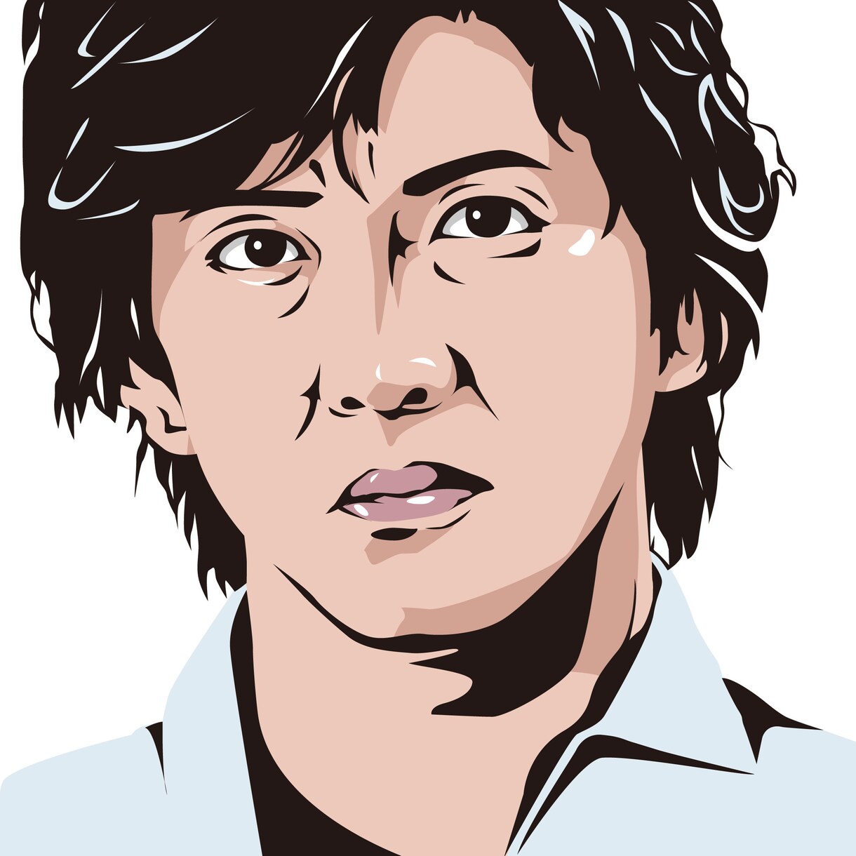 グラデシルエット似顔絵描きます お持ちの画像から、さらにひと味違うグラデシルエット似顔絵。 イメージ6