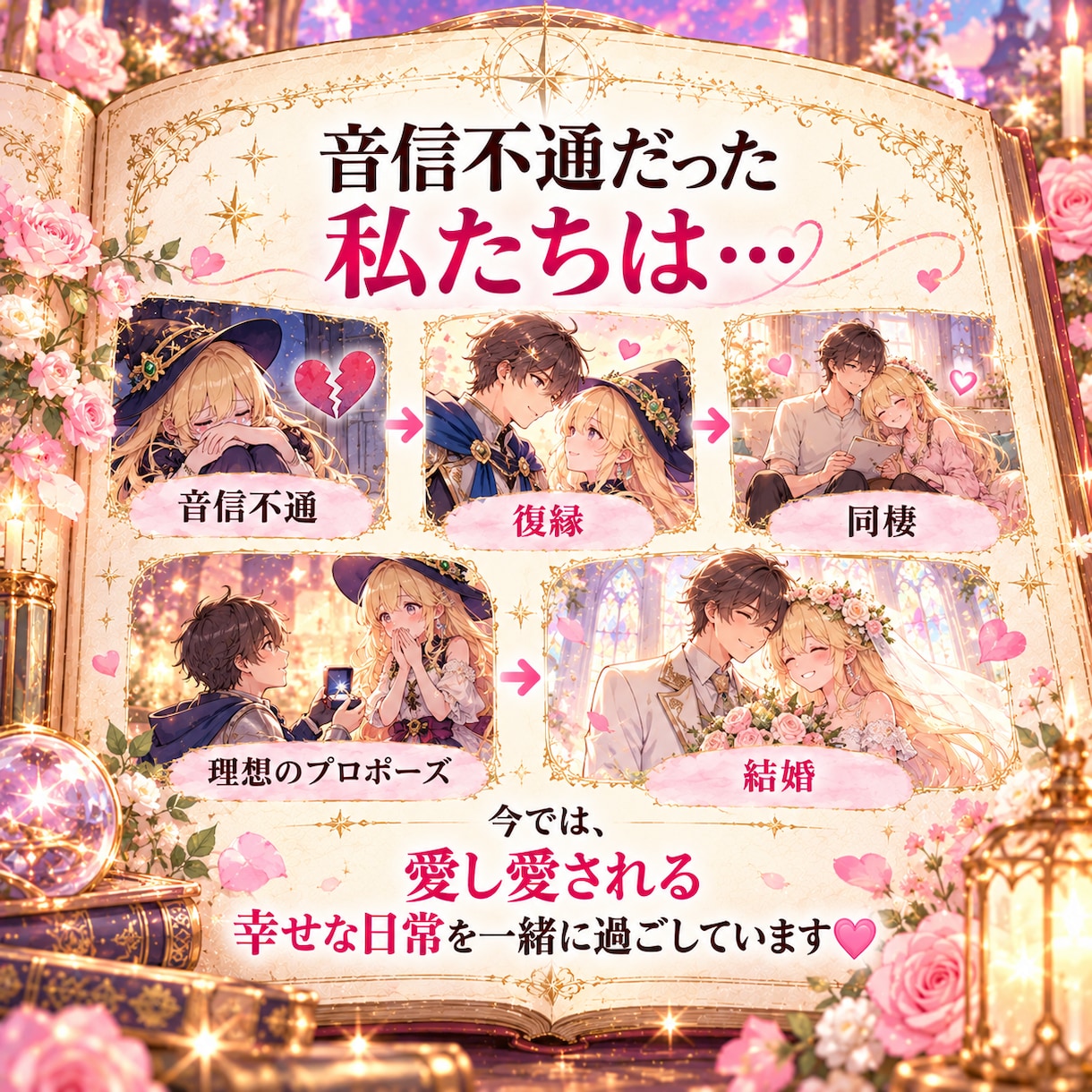 復縁・ツインレイのお悩みにアドバイスします 復縁・片思い・複雑恋愛♡2000字以上個別アドバイス イメージ4