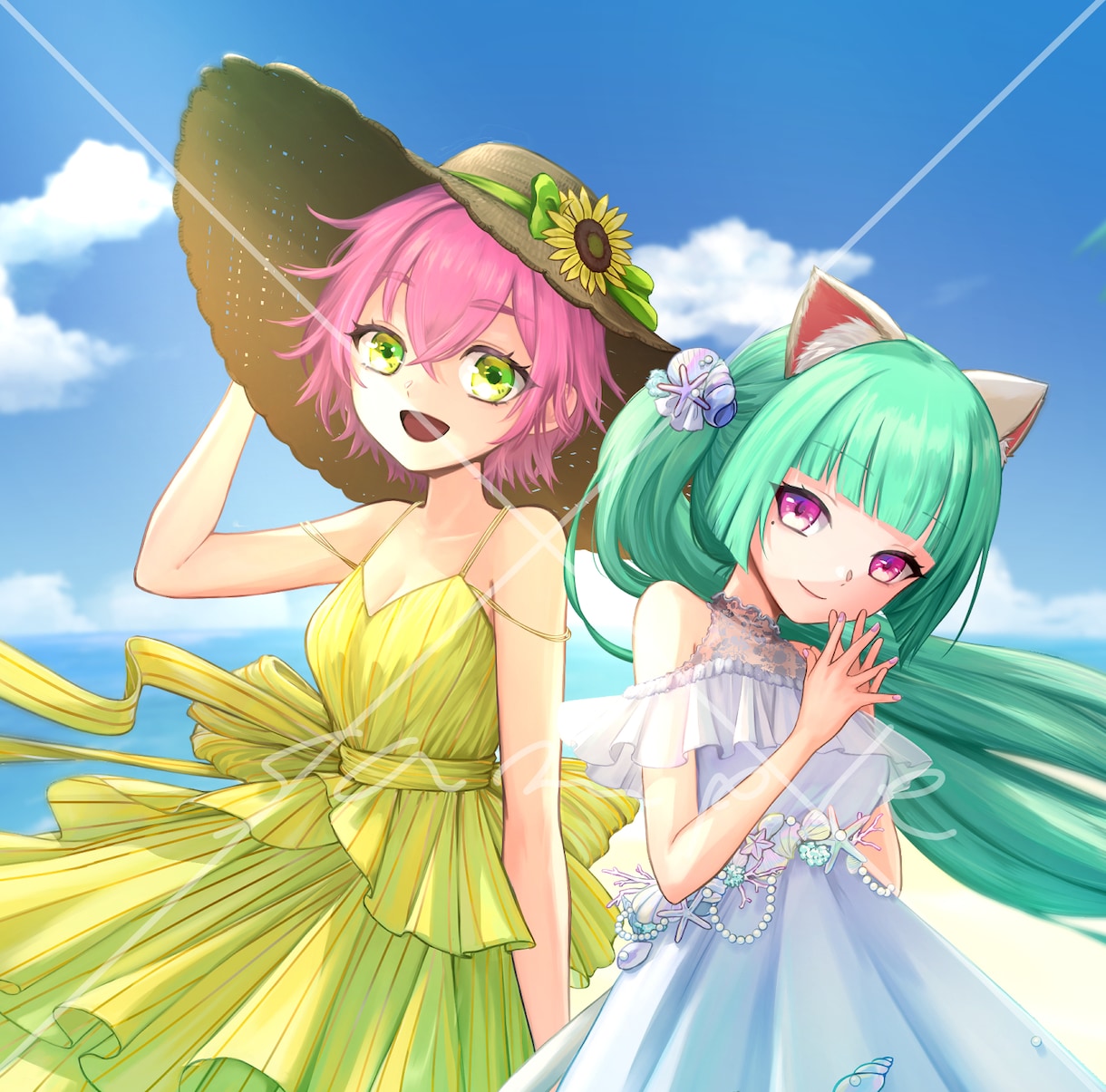 背景を含めたキャラクターイラスト描きます 【リニューアル】配信で使用可能！サムネイルや動画などに使える イメージ3