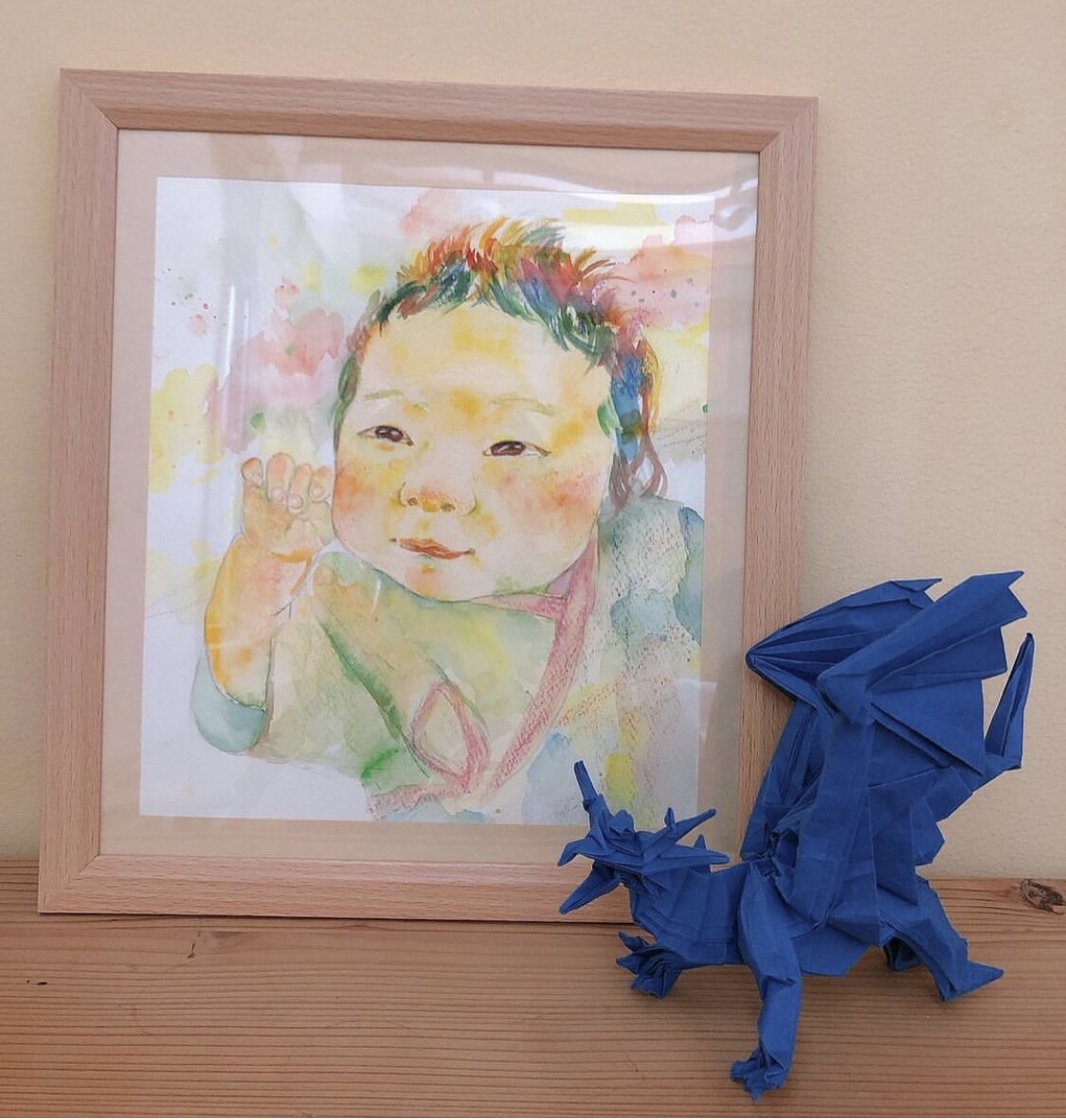ふんわり優しいタッチで水彩似顔絵を描きます ◆オリジナル動画もプレゼントいたします イメージ5