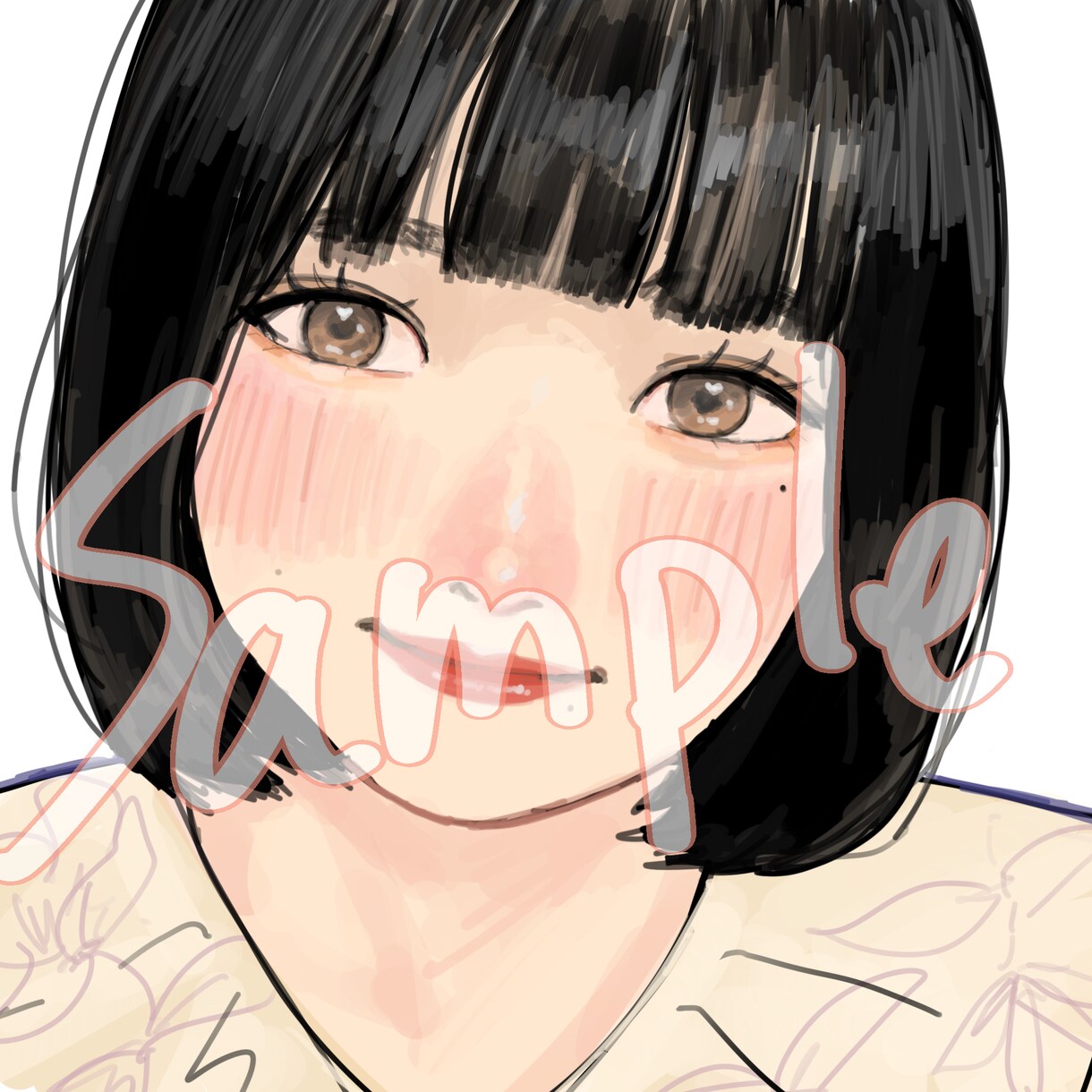あなたのお写真で似顔絵かわいく描きます イラストでかわいく似顔絵を描かせていただきます！ イメージ1