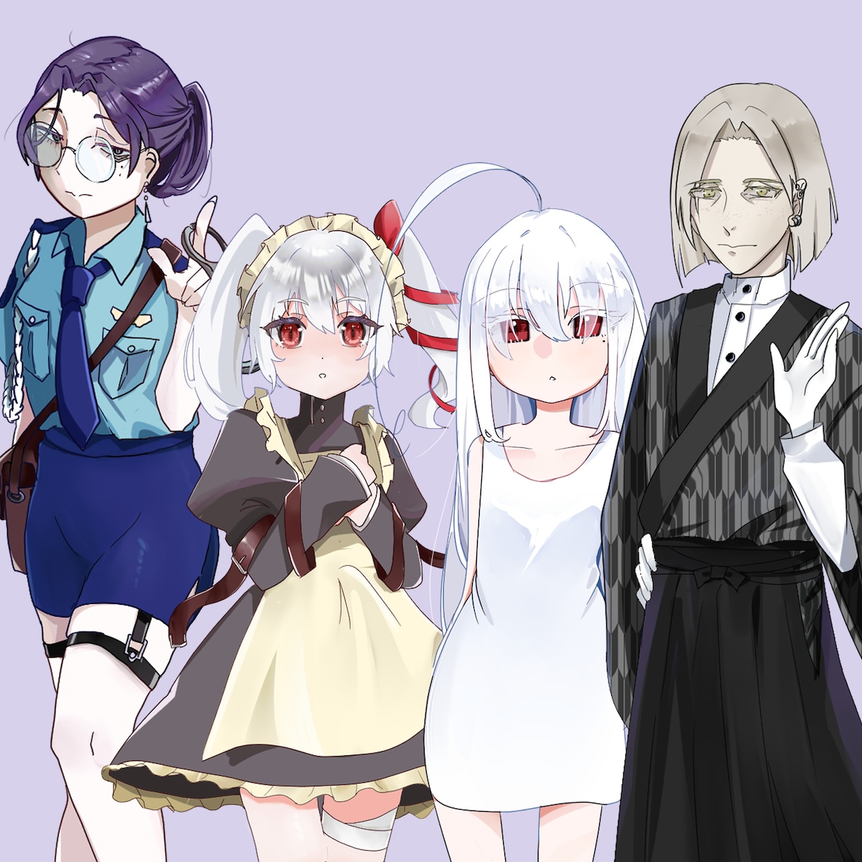 TRPＧのキャラクター立ち絵を制作します 髪の毛トゥルトゥルのキャラクターでTRPGしませんか！？ イメージ4