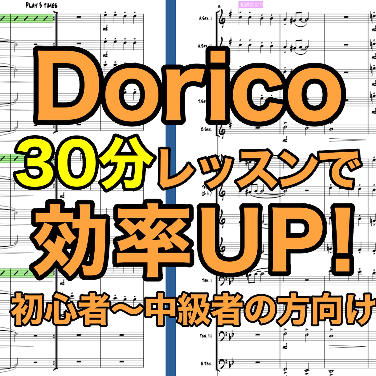 30分！Doricoの個別レッスンを行います 機能をフル活用し、効率的に制作しましょう！ イメージ1