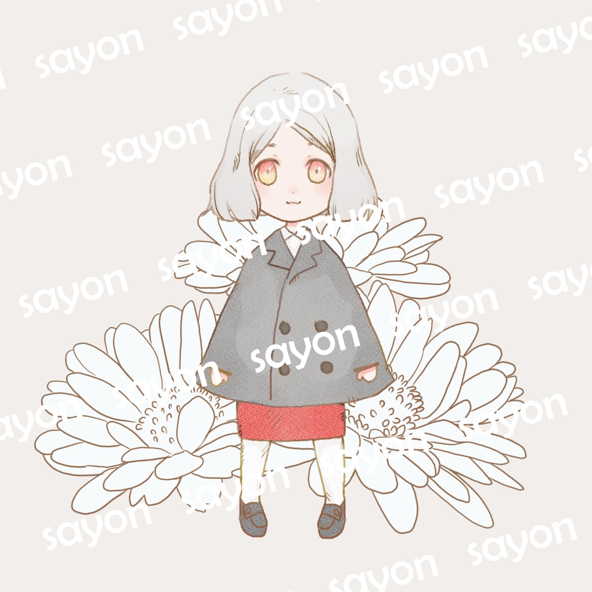商用利用可!アンティーク風イラストを販売しています おしゃれ・可愛いイラスト/ドールガール イメージ1