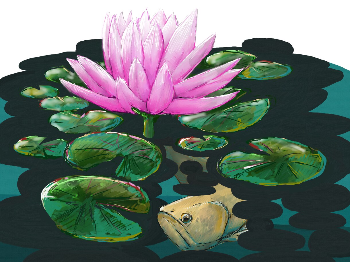 生き物を中心にデザインを描き納品します 背景や、飾って頂く用の絵を描きます。 イメージ3