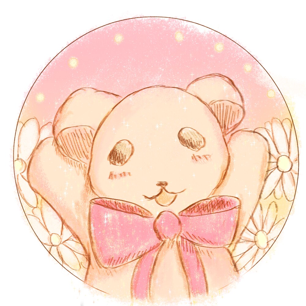 アイコンに使えるゆるふわでレトロなイラスト描きます 昔の少女漫画のような絵柄のイラストが得意です！ イメージ3
