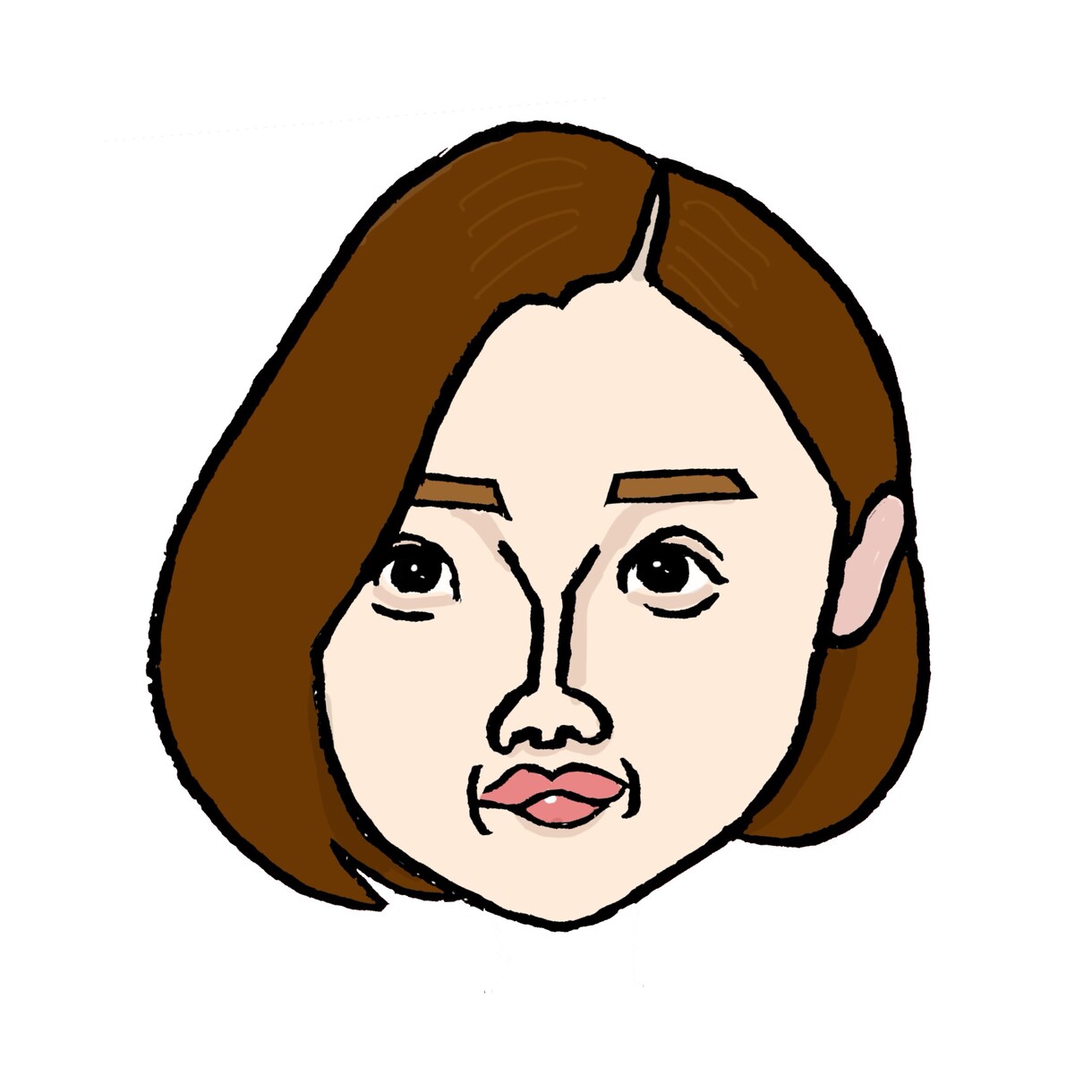 シンプルなカラー似顔絵をお描きします SNSのプロフィールアイコンに最適！名刺にもどうぞ。 イメージ7