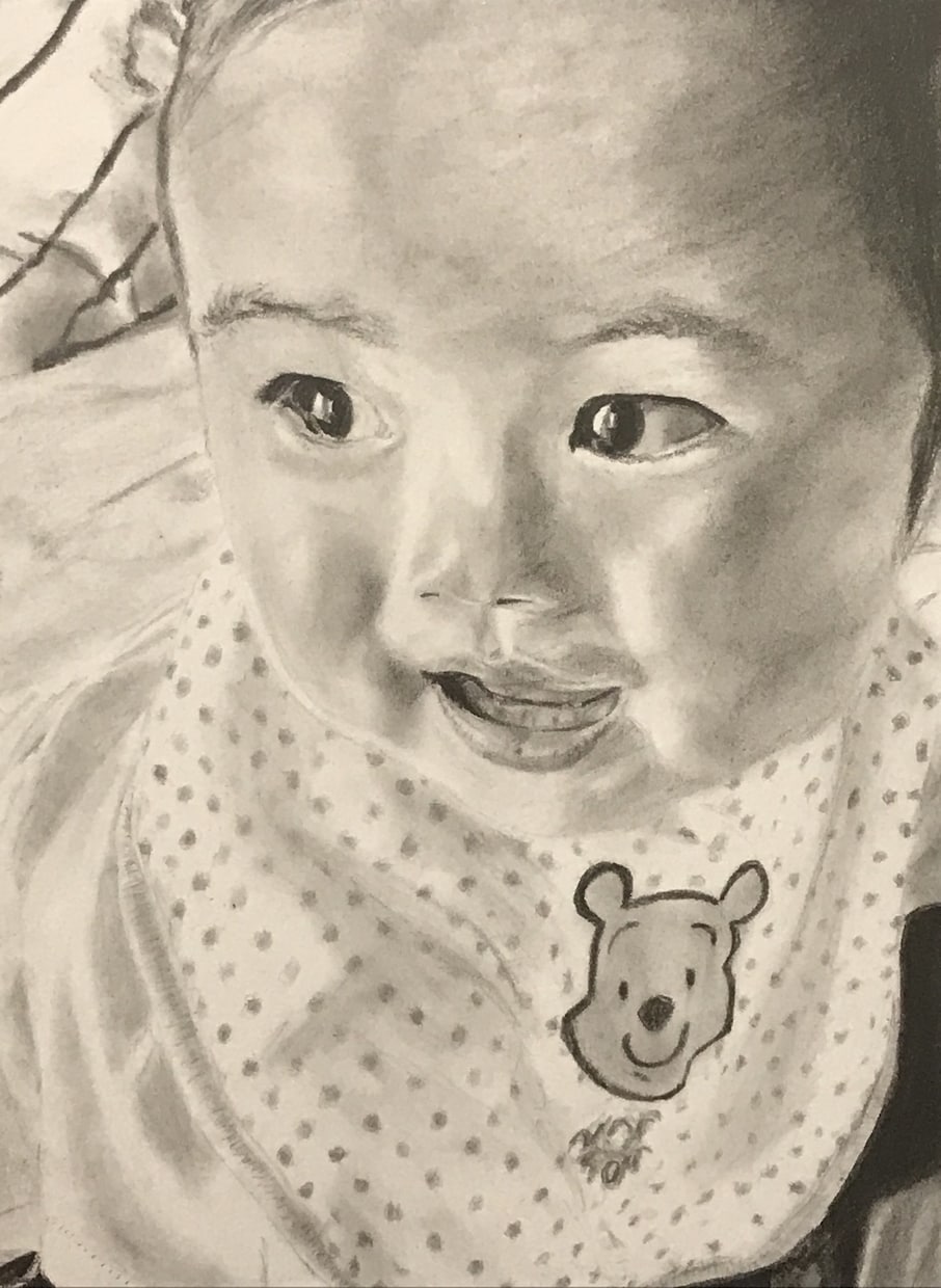 ポストカードサイズの似顔絵（鉛筆画）描きます ポストカードサイズのケント紙に鉛筆のみ使用で似顔絵を描きます イメージ4