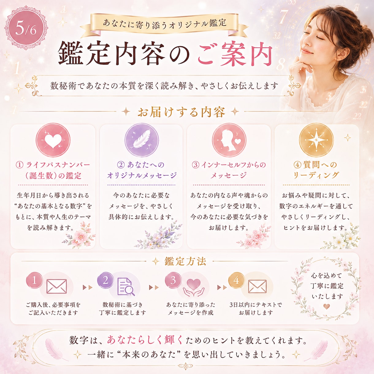 数秘術リーディングであなたの本質を読み解きます このままでいいのか不安、数秘で本質・才能・進むべき道が分かる イメージ5