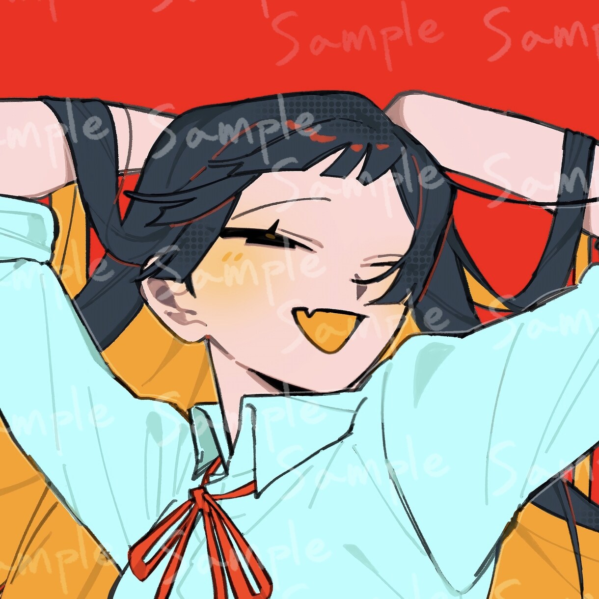大事な創作さんをパキッとした絵柄で描きあげます この世で一枚！愛の溢れたアイコンに︎✦︎ イメージ2