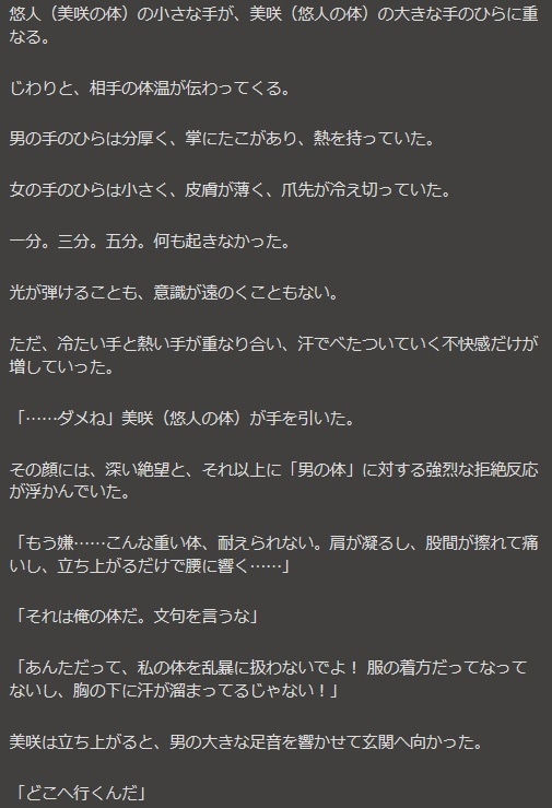 あなたが主役の男女入れ替わり・女装小説を執筆します あなた向けのオリジナル小説を作成します。 イメージ7