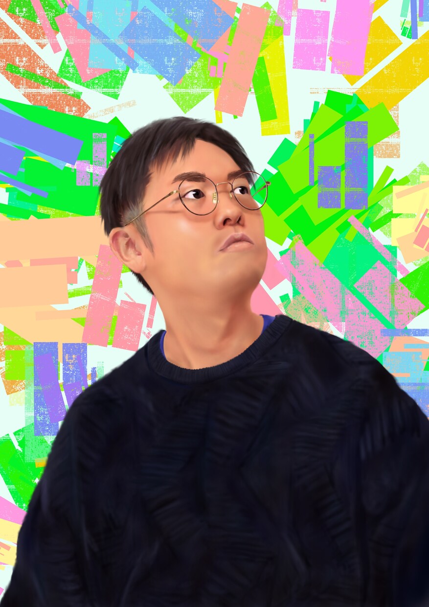 組み合わせ自由でリアルな似顔絵描きます 複数の写真、背景の組み合わせで唯一のイラストにします。 イメージ5