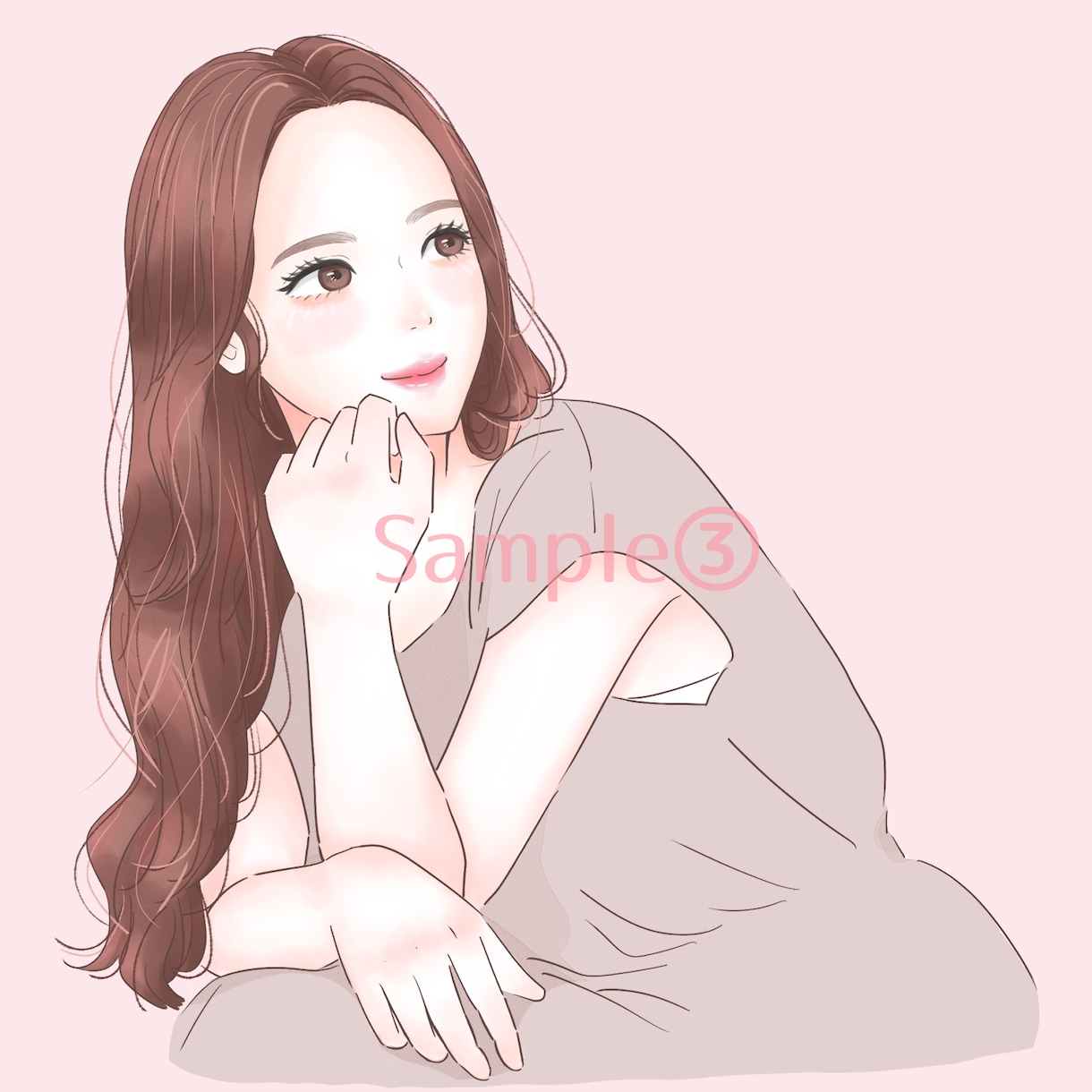 透明感あふれる°˖✧優しい雰囲気のイラスト描きます 魅力的なアイコン/イラストを求めていらっしゃる方へ イメージ4