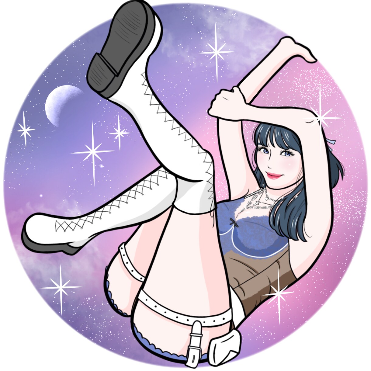 SNSアイコン等♪アイドルのような人物画を描きます 細かい要望がある方も相談してください♡ イメージ9