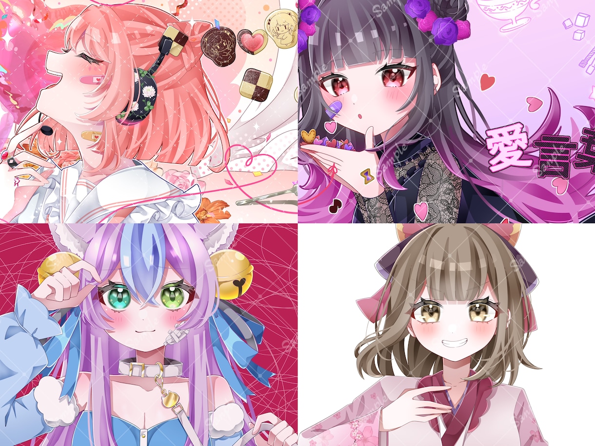 企業実績有！可愛いサムネイルイラスト描きます 目を惹くオリジナルイラストで素敵な歌ってみた動画に！MVも可 イメージ10