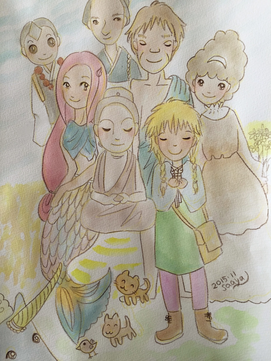 ガーディアンアート♪あなたを見守る守護存在描きます そっと寄りそう守護さんを感じるひととき イメージ4