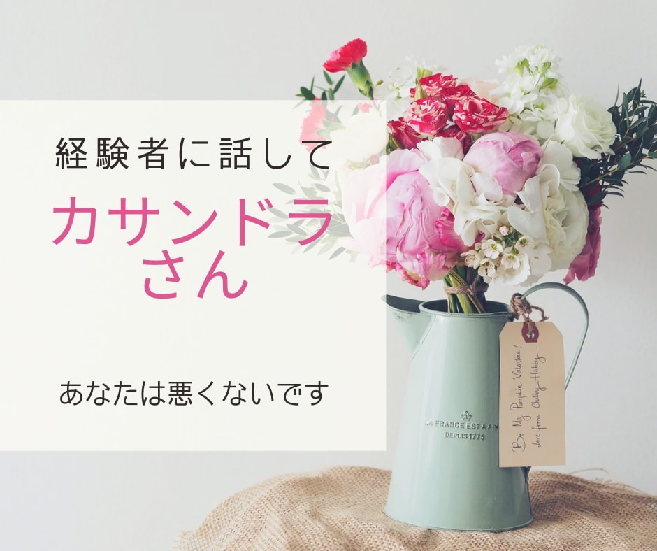 カサンドラ✳️誰にも理解されない辛さをお聞きします 家族、パートナー、身近な人の発達障害で心が疲弊している現実を イメージ6