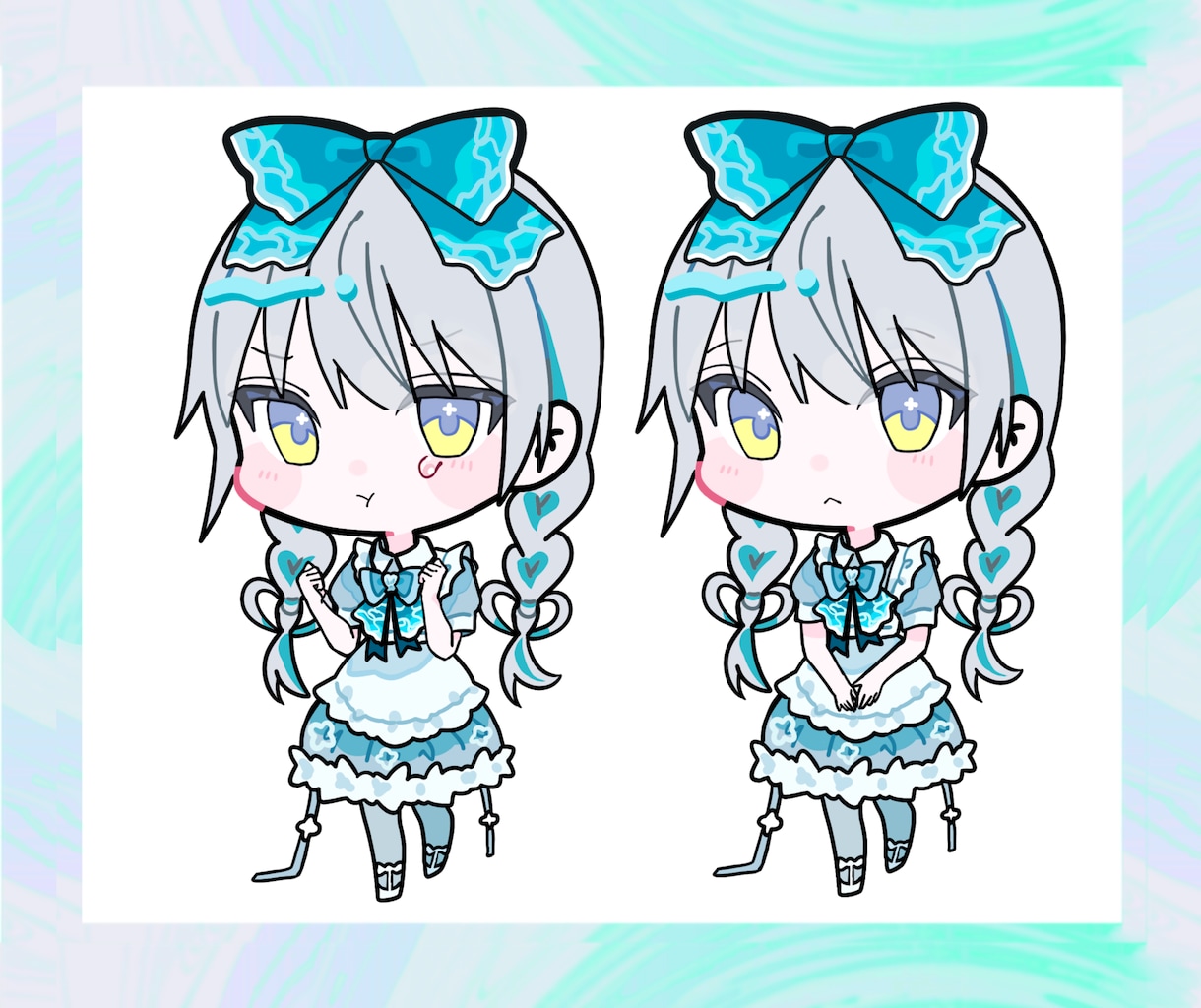 ポップで可愛い、グッズ映えなミニキャラ描きます ミニキャラを制作します！表情、ポーズ差分なども追加できます イメージ7